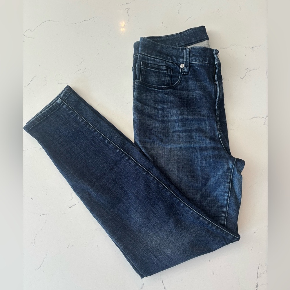 Good American Good Legs Jeans Dark Wash High Rise Sculpting Denim Size 12